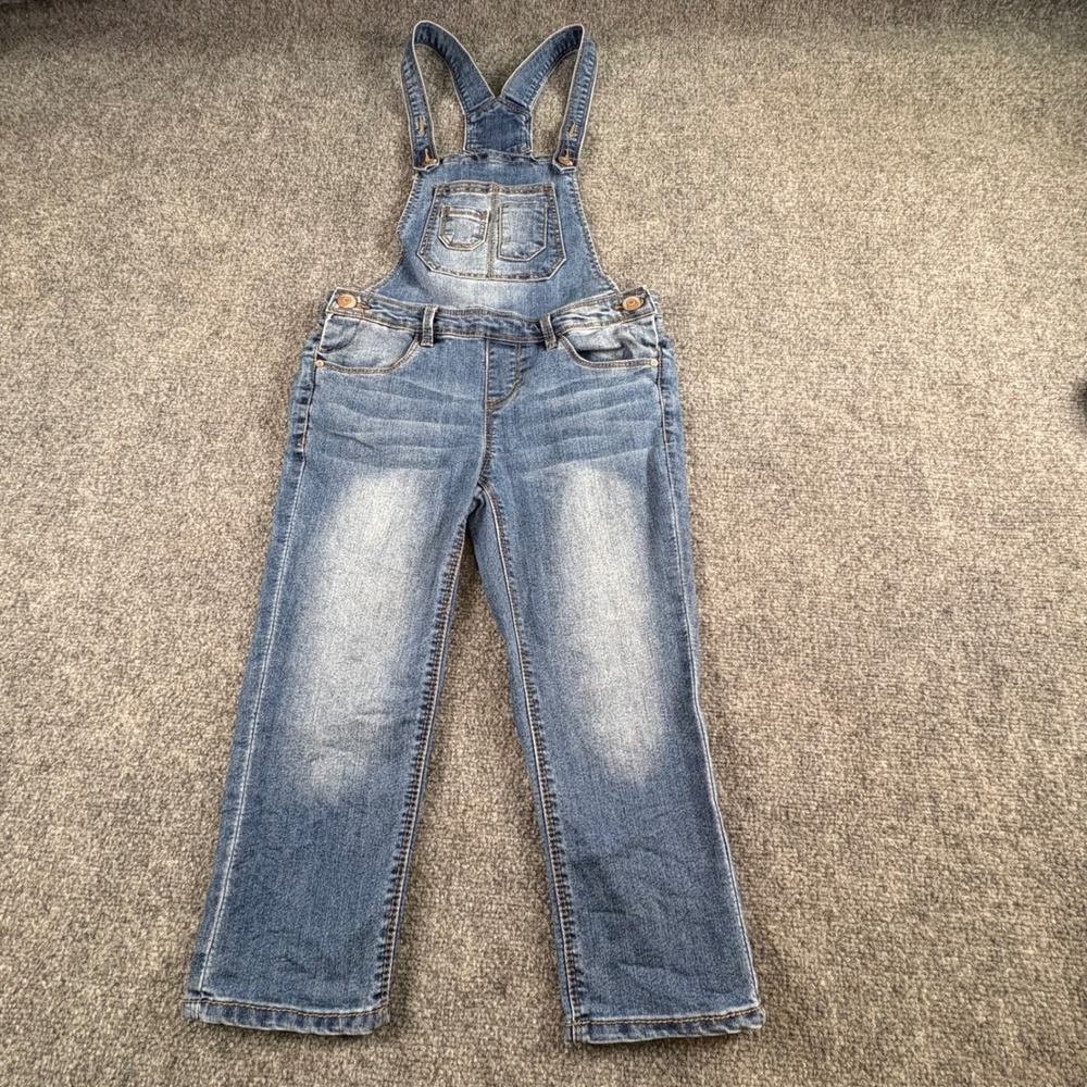 Blue Spice Denim Bib‎ Overalls Girls 12 Blue Boho Y2K Cottagecore Classic Chores